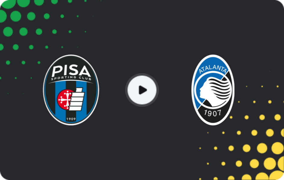 Where to watch Pisa — Atalanta, Serie A, 16.01.2026