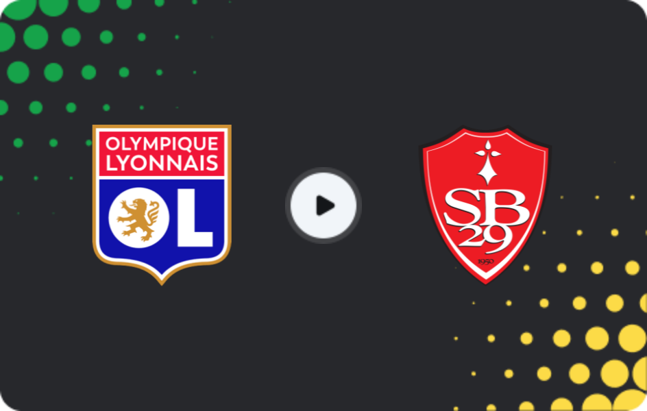 Where to watch Lyon — Brest, Ligue 1, 18.01.2026