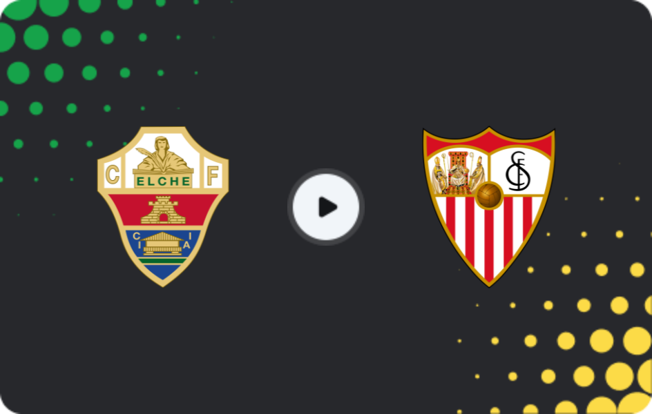 Where to watch Elche — Sevilla, La Liga, 18.01.2026