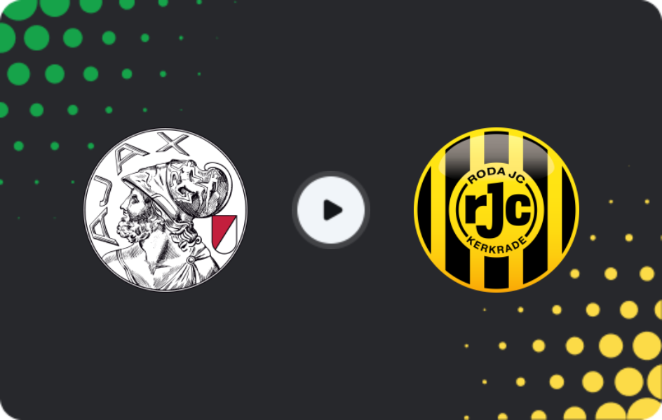Where to watch Jong Ajax — Roda, Eerste Divisie, 19.01.2026