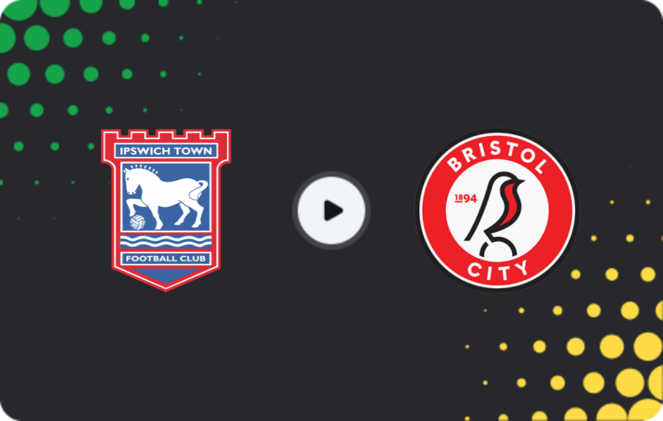 Where to watch Ipswich Town — Bristol City, Championship, 20.01.2026