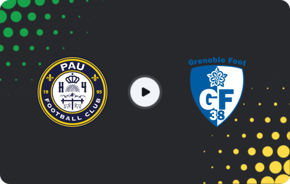 Where to watch Pau — Grenoble, Ligue 2, 23.01.2026