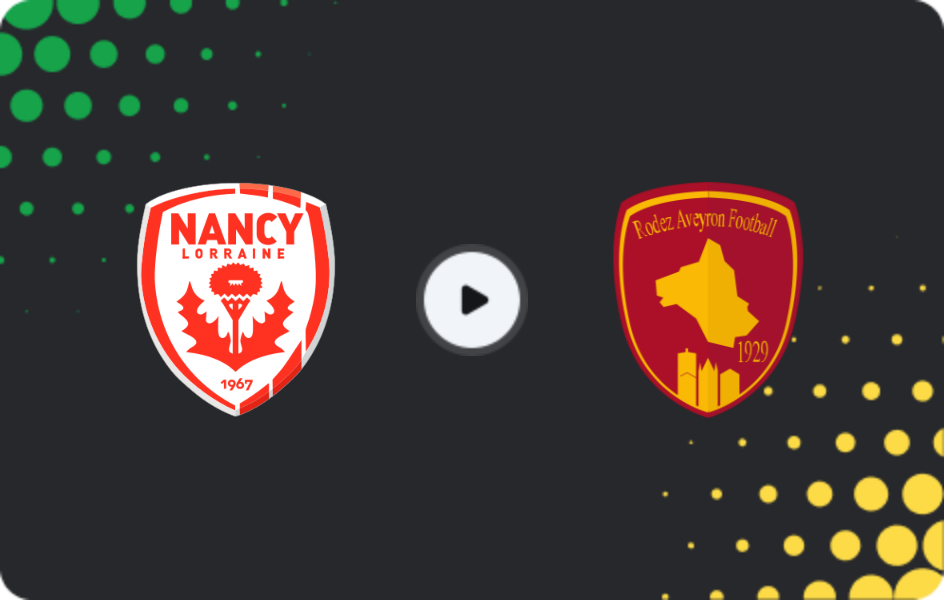 Where to watch Nancy — Rodez, Ligue 2, 23.01.2026