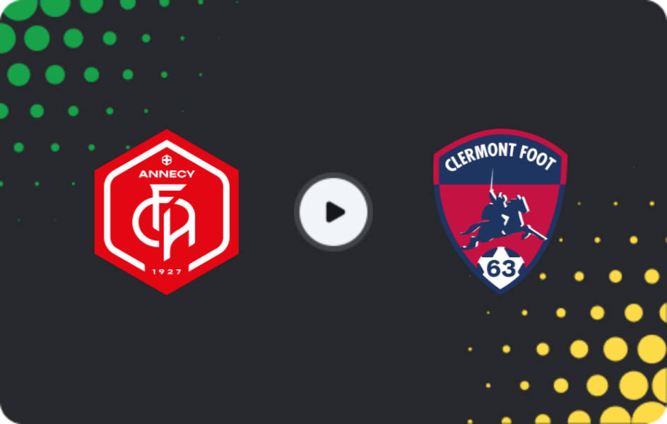 Where to watch Annecy — Clermont Foot, Ligue 2, 23.01.2026