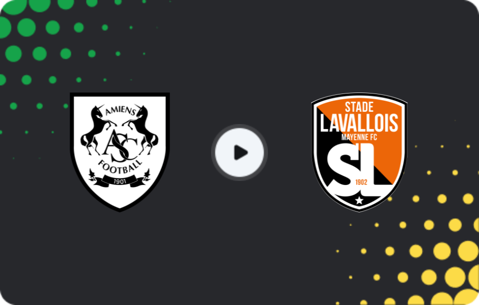 Where to watch Amiens — Laval, Ligue 2, 23.01.2026