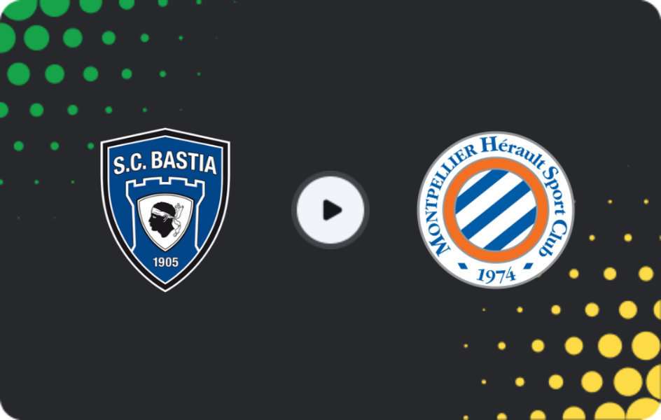 Where to watch Bastia — Montpellier, Ligue 2, 23.01.2026
