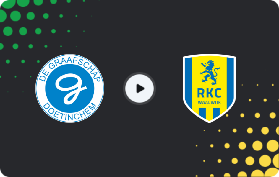 Where to watch De Graafschap — Waalwijk, Eerste Divisie, 23.01.2026