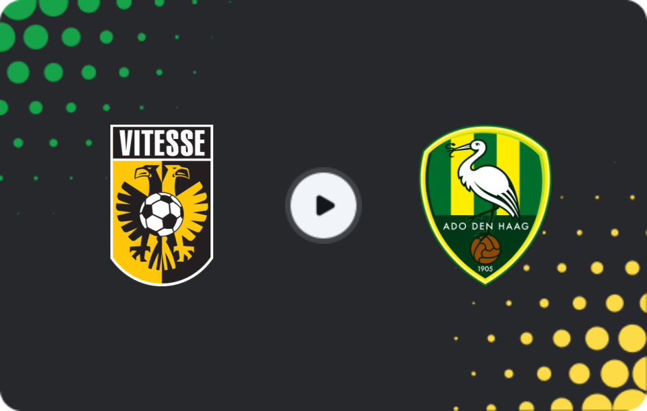 Where to watch Vitesse — ADO Den Haag, Eerste Divisie, 23.01.2026