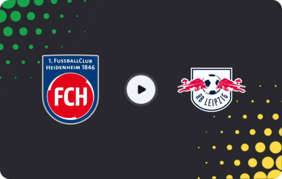 Where to watch Heidenheim — RB Leipzig, Bundesliga, 24.01.2026