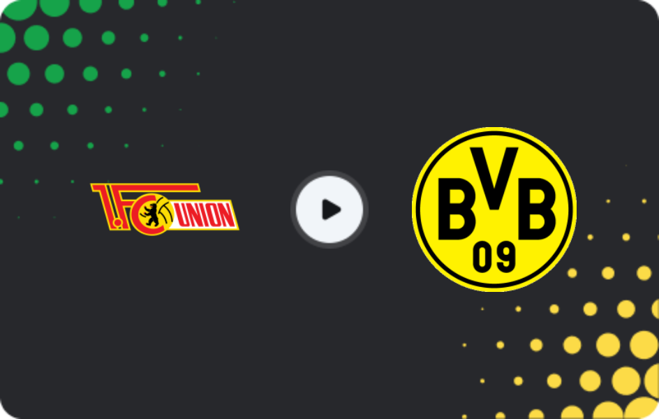 Where to watch Union Berlin — Borussia Dortmund, Bundesliga, 24.01.2026