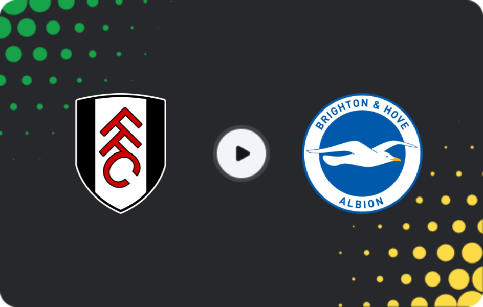 Where to watch Fulham — Brighton, Premier League, 24.01.2026