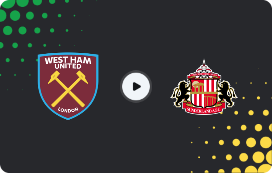 Where to watch West Ham — Sunderland, Premier League, 24.01.2026