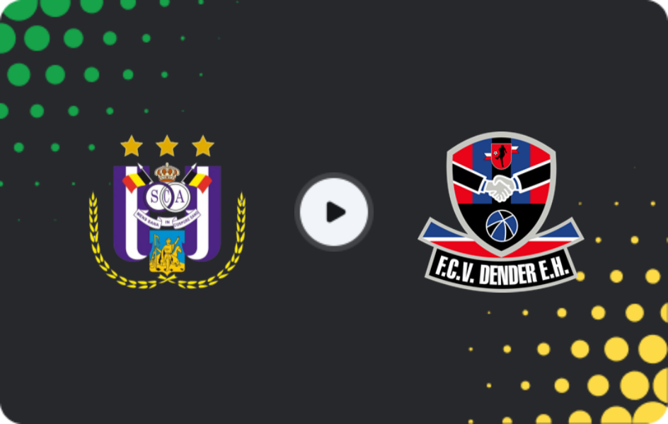 Where to watch Anderlecht — Dender, Jupiler Pro League, 24.01.2026