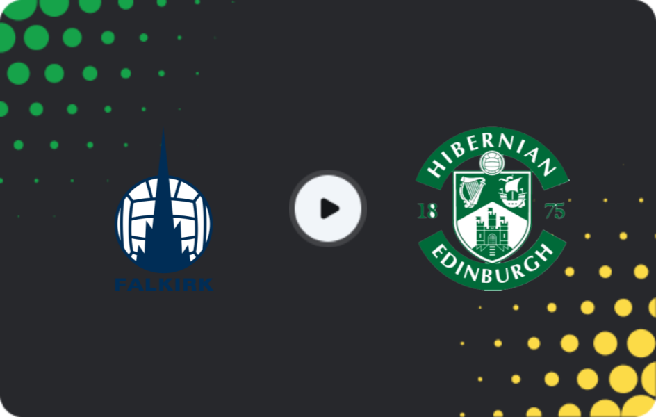 Where to watch Falkirk — Hibernian, Premiership, 24.01.2026