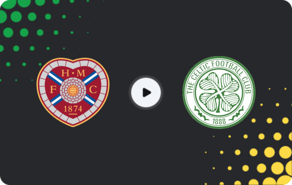 Where to watch Hearts — Celtic, Premiership, 25.01.2026