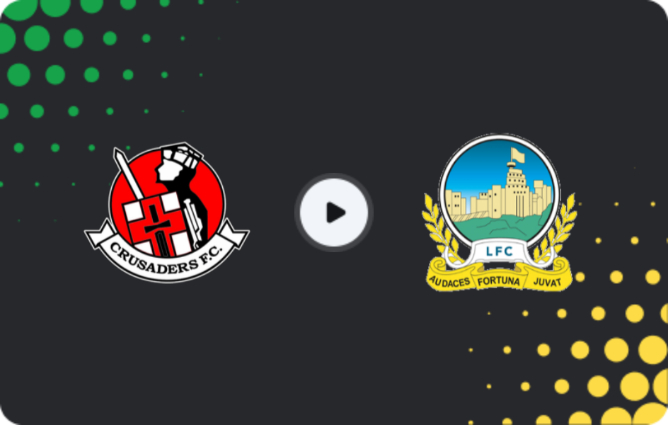 Where to watch Crusaders FC — Linfield, Premiership, 24.01.2026