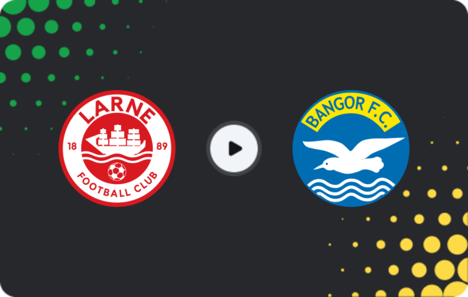Where to watch Larne — Bangor, Premiership, 23.01.2026