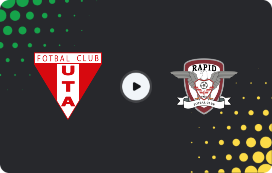 Where to watch UTA Arad — Rapid Bucuresti, Liga I, 24.01.2026