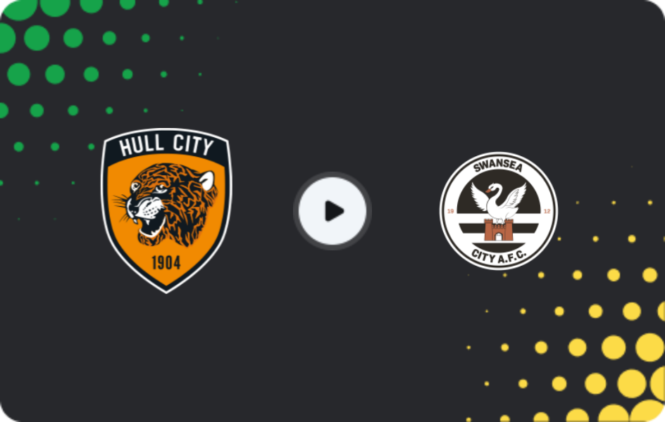 Where to watch Hull City — Swansea, Championship, 24.01.2026