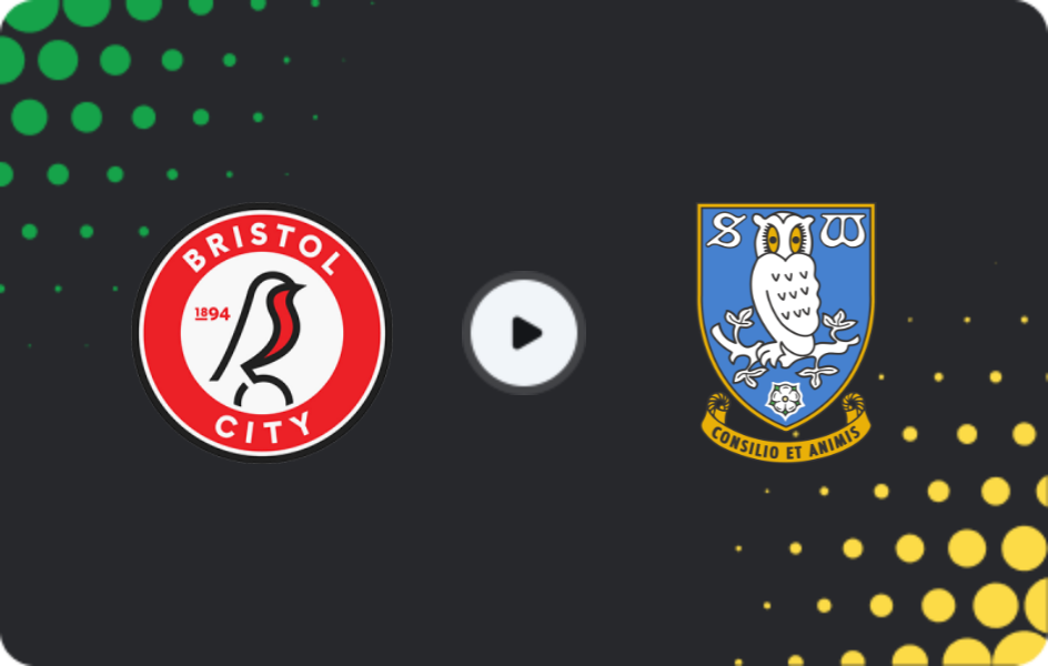 Where to watch Bristol City — Sheffield Wednesday, Championship, 24.01.2026