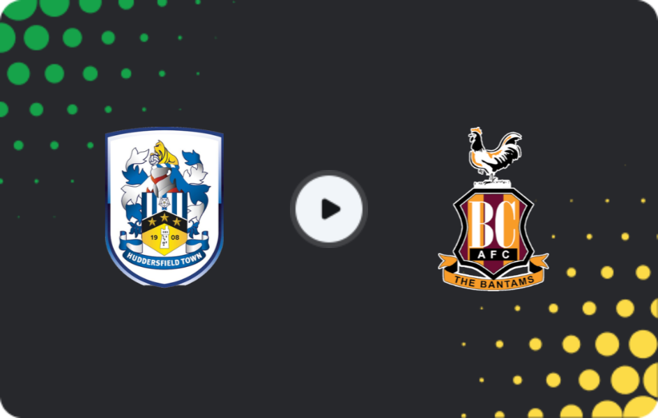 Where to watch Huddersfield — Bradford City, League One, 24.01.2026