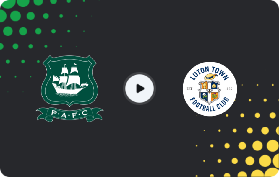 Where to watch Plymouth Argyle — Luton Town, League One, 24.01.2026