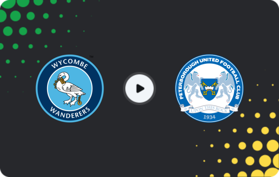 Where to watch Wycombe — Peterborough, League One, 24.01.2026