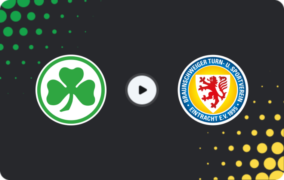 Where to watch Greuther Fürth — Eintracht Braunschweig, 2. Bundesliga, 24.01.2026
