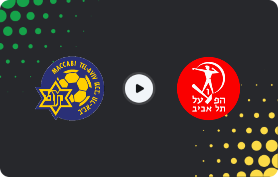 Where to watch Maccabi Tel Aviv — Hapoel Tel Aviv, Ligat Ha'al, 26.01.2026