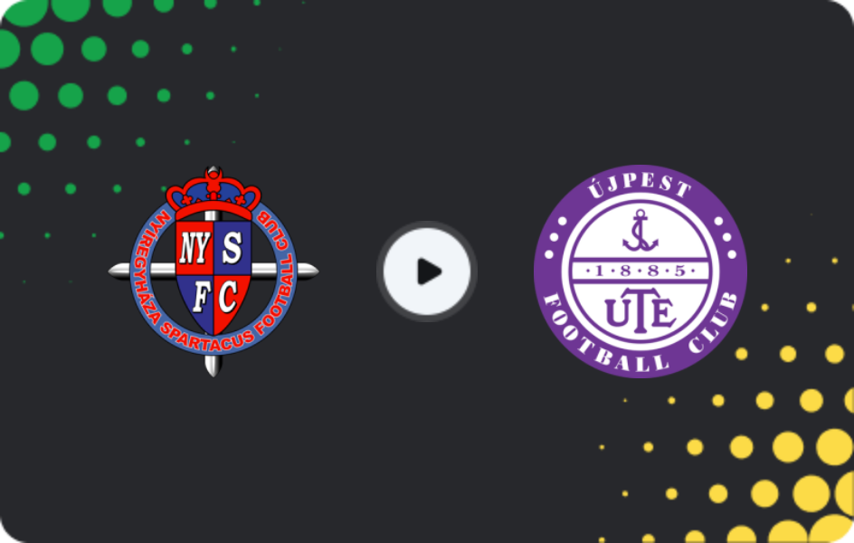 Where to watch Nyiregyhaza — Ujpest, NB I, 24.01.2026