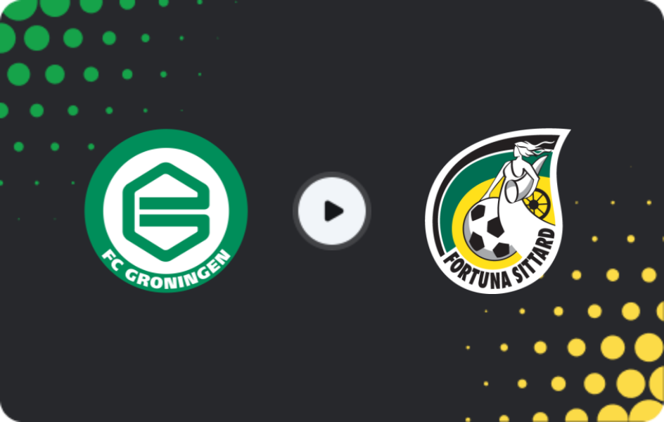Where to watch Groningen — Fortuna Sittard, Eredivisie, 25.01.2026
