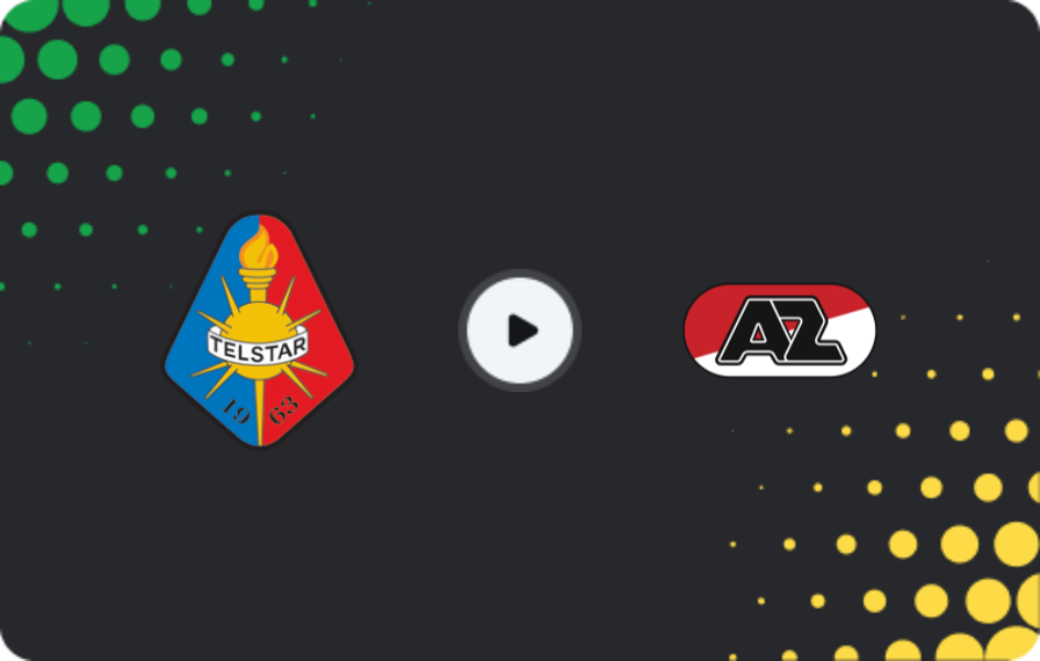 Where to watch Telstar — AZ Alkmaar, Eredivisie, 25.01.2026
