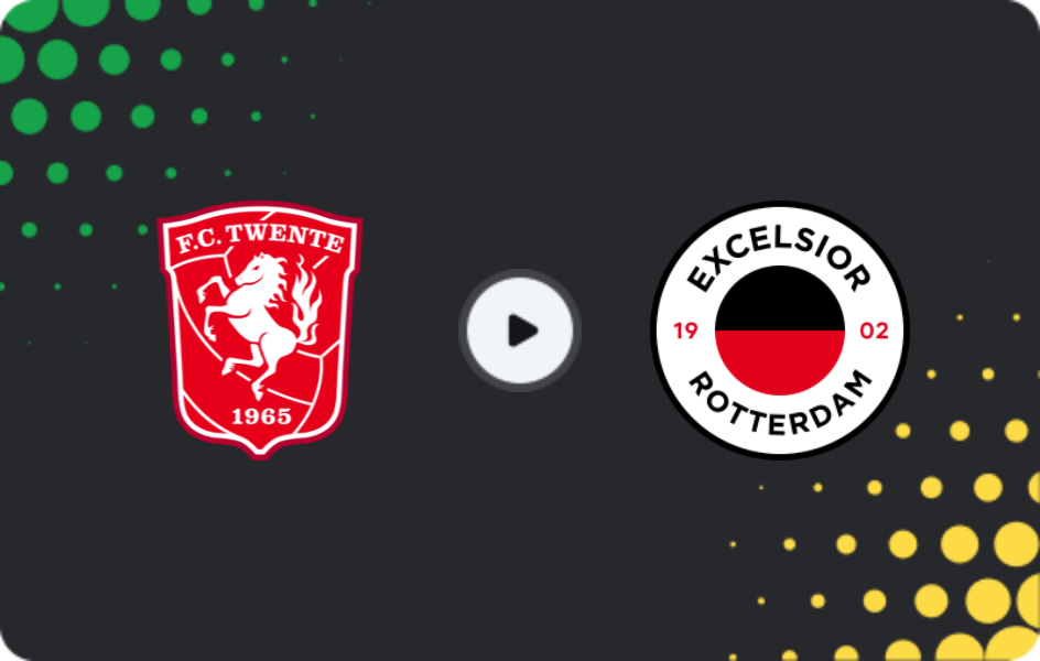 Where to watch Twente — Excelsior, Eredivisie, 24.01.2026