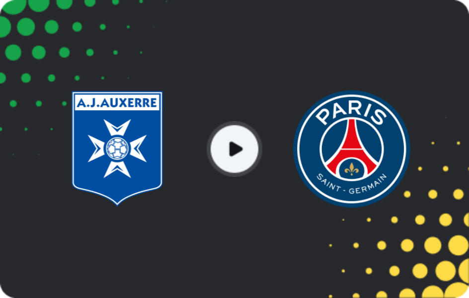 Where to watch Auxerre — PSG, Ligue 1, 23.01.2026