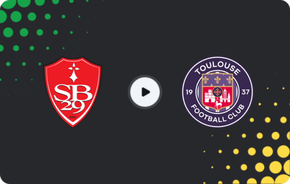 Where to watch Brest — Toulouse, Ligue 1, 25.01.2026