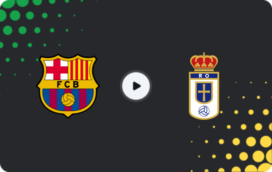 Where to watch Barcelona — Real Oviedo, La Liga, 25.01.2026
