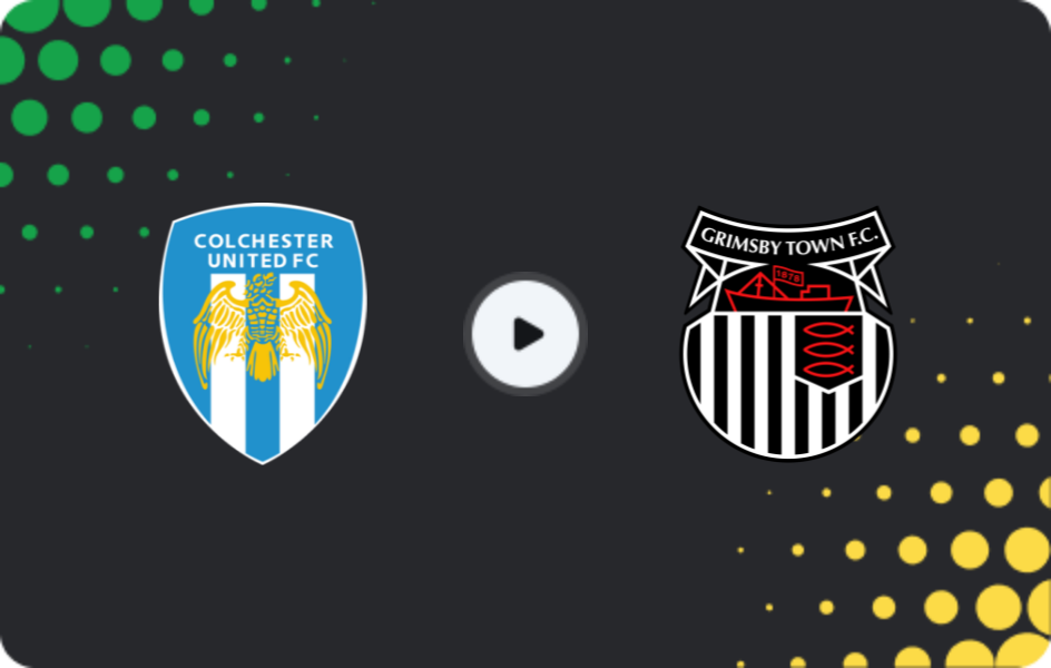 Where to watch Colchester — Grimsby Town, League Two, 27.01.2026