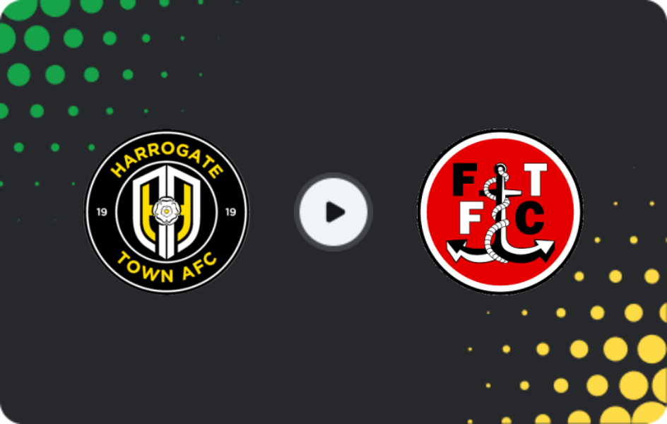 Where to watch Harrogate Town — Fleetwood Town, League Two, 27.01.2026