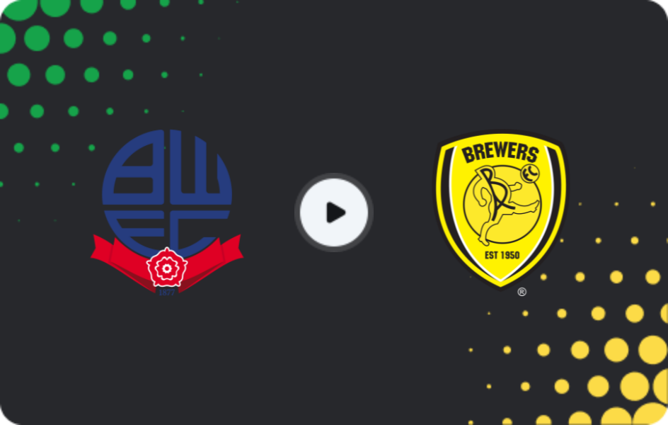 Where to watch Bolton Wanderers — Burton Albion, League One, 27.01.2026