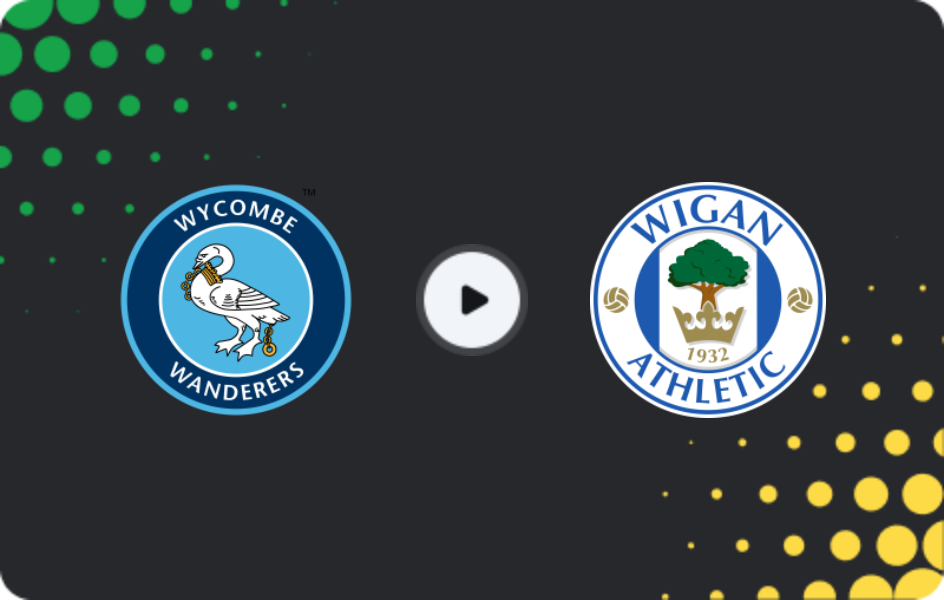 Where to watch Wycombe — Wigan, League One, 27.01.2026