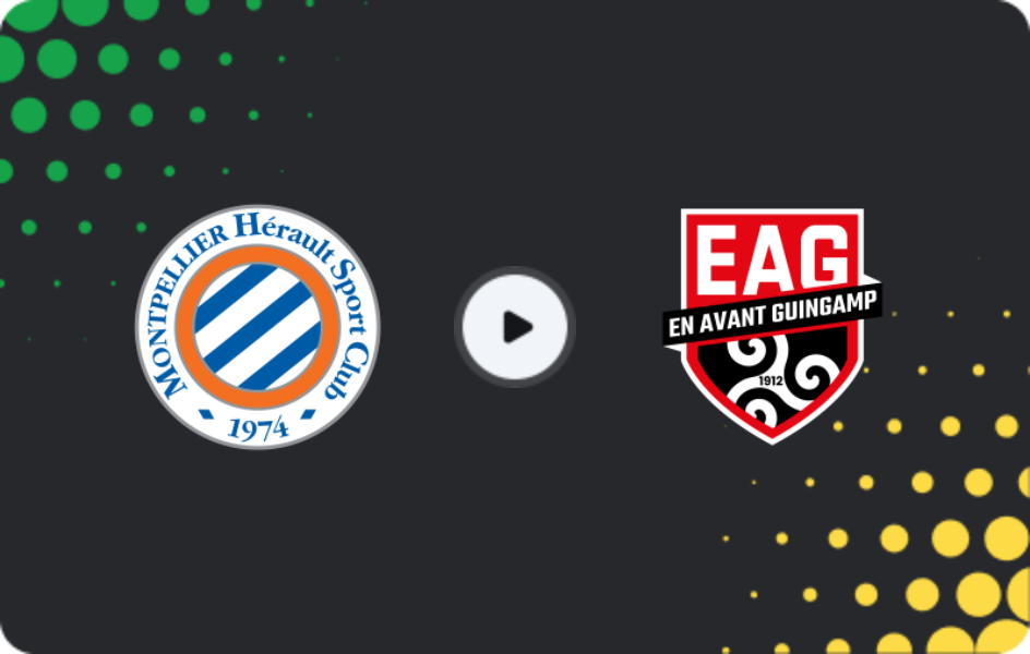 Where to watch Montpellier — Guingamp, Ligue 2, 30.01.2026