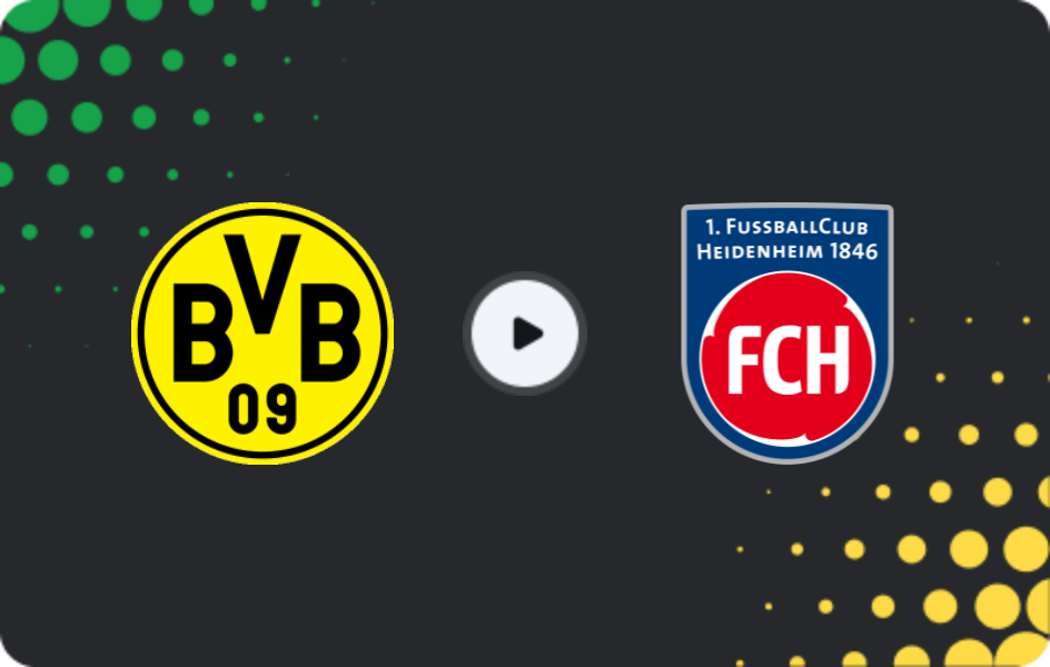 Where to watch Borussia Dortmund — Heidenheim, Bundesliga, 01.02.2026