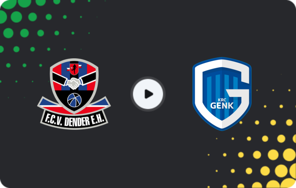 Where to watch Dender — Genk, Jupiler Pro League, 31.01.2026