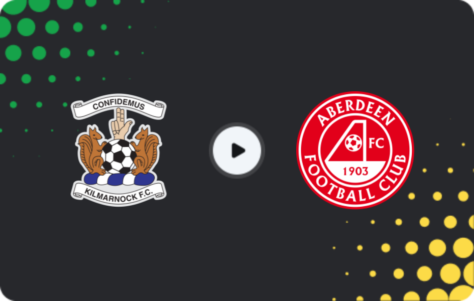 Where to watch Kilmarnock — Aberdeen, Premiership, 31.01.2026
