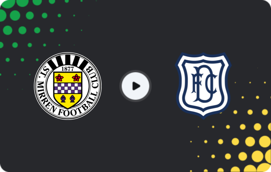 Where to watch St. Mirren — Dundee FC, Premiership, 31.01.2026