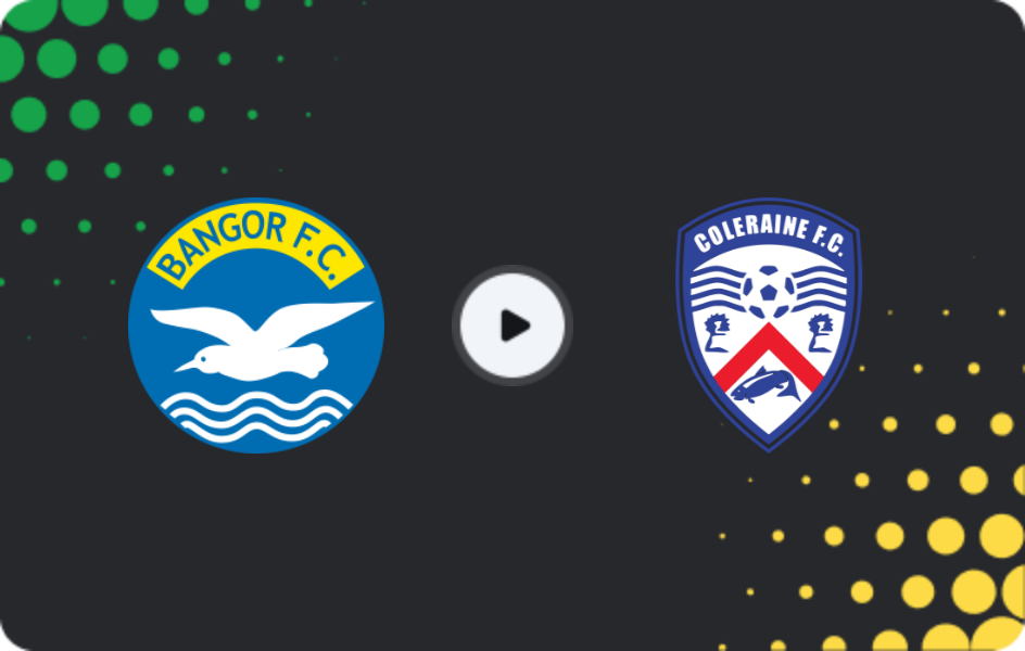 Where to watch Bangor — Coleraine FC, Premiership, 31.01.2026