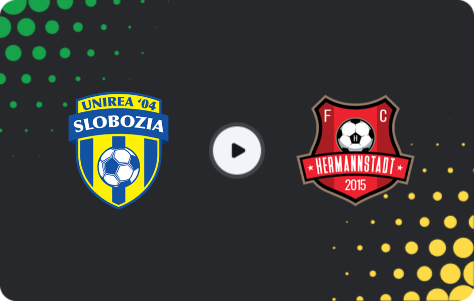 Where to watch Unirea Slobozia — Hermannstadt, Liga I, 31.01.2026