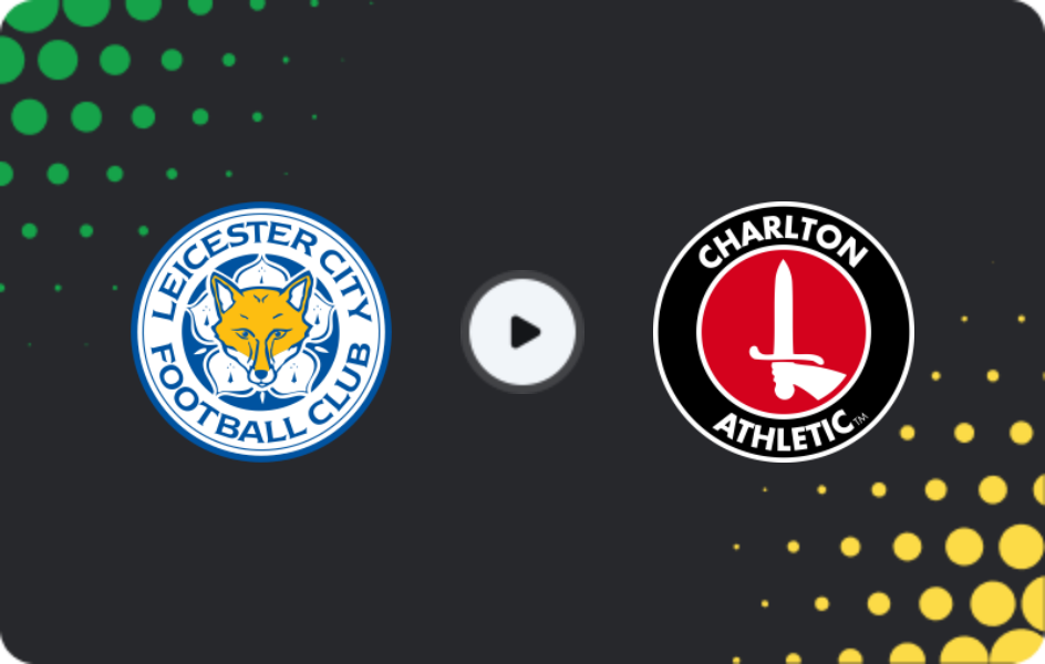 Where to watch Leicester — Charlton Athletic, Championship, 31.01.2026