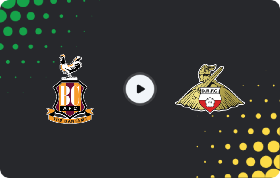 Where to watch Bradford City — Doncaster, League One, 31.01.2026