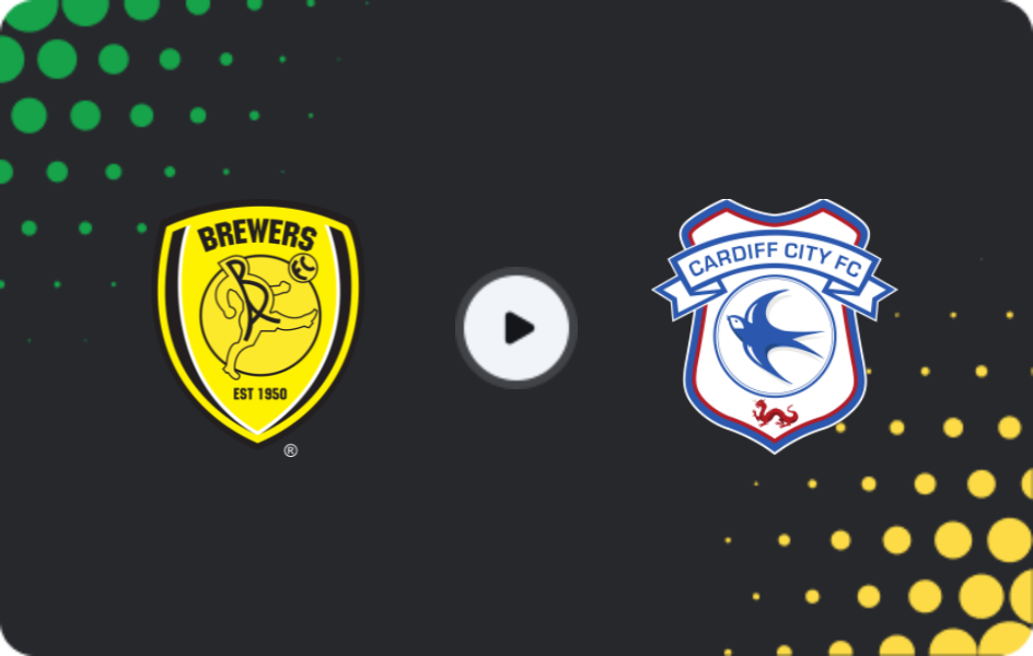 Where to watch Burton Albion — Cardiff City, League One, 31.01.2026
